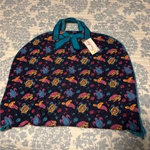 Colorful Quilted Turtle Print Garment Bag NWT